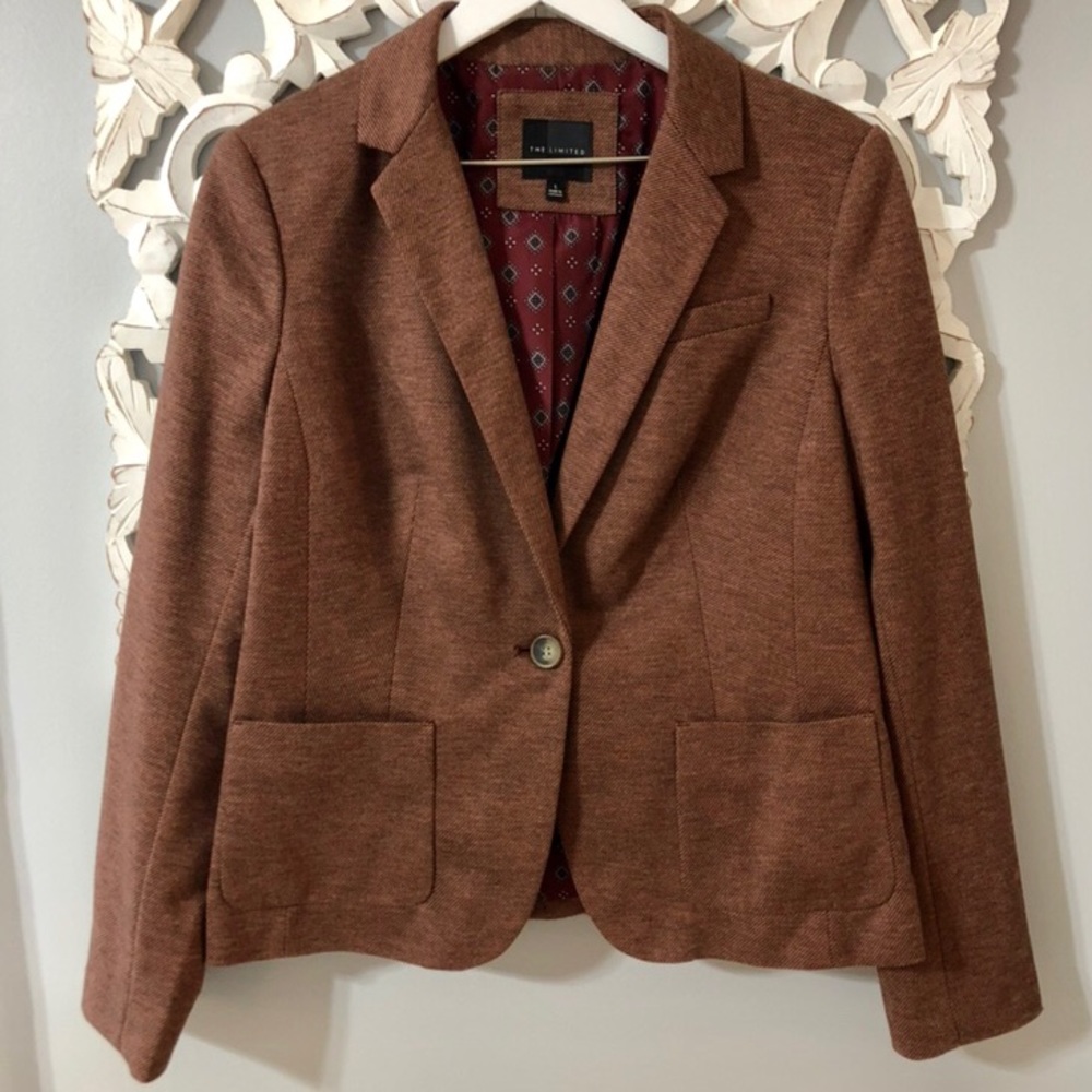 The Limited Brown One Button Jacket - image 1